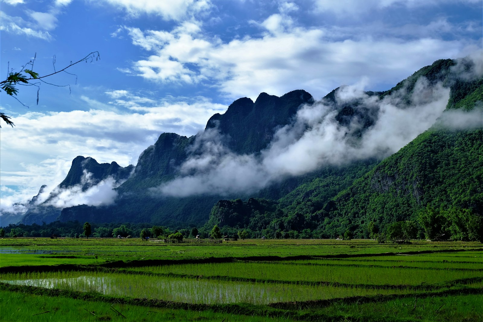 The scenery of southern Laos